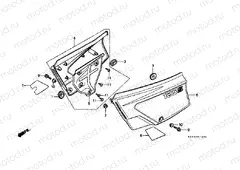 F-14-1 SIDE COVER (XL125SD / F / H / L)