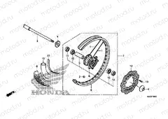 F-14-20 FRONT WHEEL (CRF250L)
