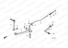 F-14 BRAKE PEDAL / PULLEY ARM