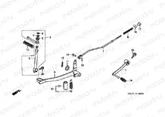 F-14 BRAKE PEDAL / PULLEY ARM