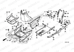 F-14 FLOOR FOOTREST / LOWER COVER