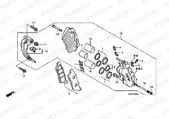 F-14 FRONT BRAKE CALIPER (FES1253-5) (FES1503-5)