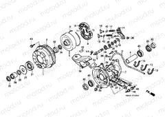F-14 REAR BRAKE DRUM