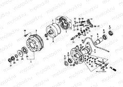 F-14 REAR BRAKE DRUM
