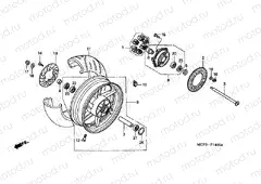 F-14 REAR WHEEL (VTR1000SPY / 1)