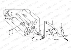 F-15-1 EXHAUST DRUM (CRF450R2-ED / U)