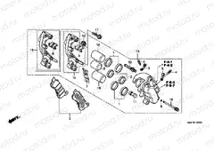 F-15-1 FRONT BRAKE CALIPER (FJS600A9-2KO / FJS600AB / PC)