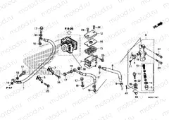 F-15-1 REAR BRAKE MASTER CYLINDER (ABS)