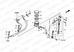 F-15-1 REAR BRAKE MASTERCYLINDER (CBF1000FA / FS / FT)