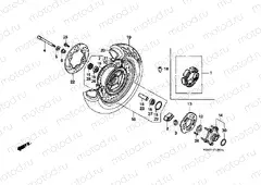 F-15-1 REAR WHEEL (VT1100C2)