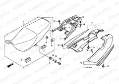 F-15-1 SEAT / SIDE ENGINE HOUSING (CGR125SH8, A)