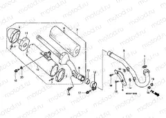 F-15-3 EXHAUST DRUM (CRF450R3-ED / U)