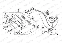 F-15-3 EXHAUST RESONATOR CHAMBER (CR250R6,7)