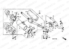 F-15-5 EXHAUST DRUM (CRF450R6,7,8)
