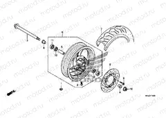F-15 FRONT WHEEL (FES125)