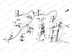 F-15 REAR BRAKE MASTER CYLINDER
