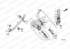 F-15 REAR BRAKE MASTER CYLINDER
