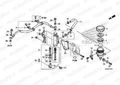 F-15 REAR BRAKE MASTER CYLINDER (CBR1000RR / S)
