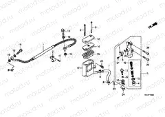F-15 REAR BRAKE MASTERCYLINDER (CBR250R)