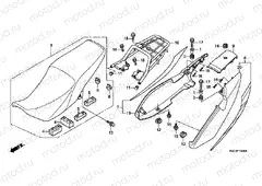 F-15 SEAT / REAR ENGINE COVER (GLH1251SH / 2SH / 3SH)