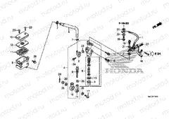 F-16-1 REAR BRAKE MASTER CYLINDER (CBR600RA)