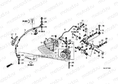 F-16-20 REAR VALVE UNIT (CBR600RA)