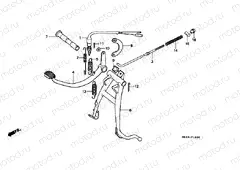 F-16 MAIN SHELF / BRAKE PEDAL