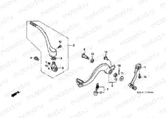 F-16 PEDAL / PUSHING ARM LEVER