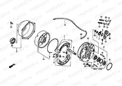 F-16 REAR BRAKE PANEL