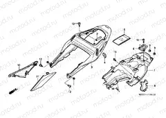 F-16 REAR ENGINE COVER (CBR600RR3 / 4)