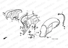 F-16 REAR FENDER / OFF. EXHAUST DRUM (CH125E)