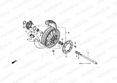 F-16 REAR WHEEL (GL1500J / K)