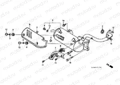 F-17-1 EXHAUST DRUM (SH75P / S / DP / DS)
