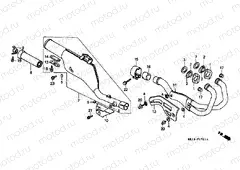 F-17-1 EXHAUST DRUM (XR250RL / RM)