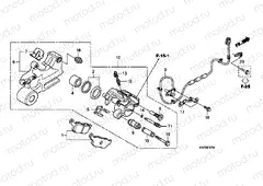 F-17-1 REAR BRAKE CALIPER (XRE300A)