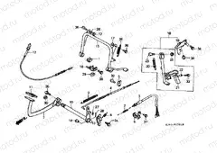 F-17-1 SUPPORT / BRAKE PEDAL (CH125J / L / M / N / P / R)