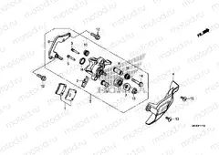 F-17-10 PARKING BRAKE CALIPER
