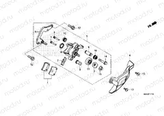 F-17-10 PARKING BRAKE CALIPER