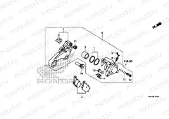 F-17 REAR BRAKE CALIPER (VT1300CR)