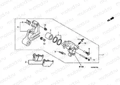F-17 REAR BRAKE CALIPER (XRE300)