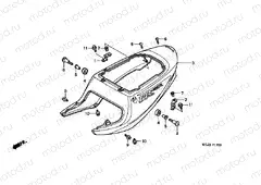 F-17 REAR ENGINE COVER (CBR900RRY, 1 / RE1)