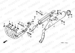 F-18-1 EXHAUST DRUM (CB600F3 / 4/5/6)