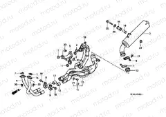F-18-1 EXHAUST DRUM (VFR750FR / FS / FT / FV)