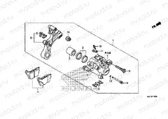 F-18 REAR BRAKE CALIPER (CBR600RR)