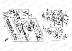 F-19-1 REAR SHOCK ABSORBER (CR125RM / RN / RP / RR)