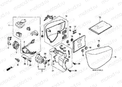 F-19-1 SIDE COVER / KEY KIT (VT1100C2)
