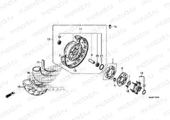 F-19-10 REAR WHEEL (VT750C2B / C)