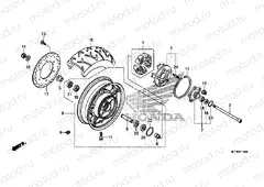 F-19-40 REAR WHEEL (VT1300CR)