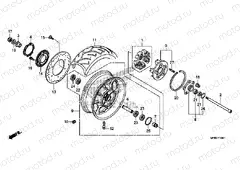 F-19-41 REAR WHEEL (VT1300CXA)