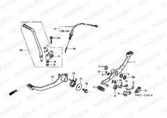 F-19 PEDAL / PUSH LEVER ARM